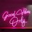 Good Vibes Only Neon Wall Decor Pink Good Vibes Only LED Sign Suitable for Bedroom, Party, Bar, Salon - Best Gift for Birthday, Christmas with Ten-Level Dimming, Party Decoration, Party Planners