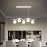 [LED Pendant Light] Modern Minimalist LED 3-Color Dimmable Pendant Light with 3D Printed Design - Semi-Flush Mount, Hardwired, No Battery Needed, 110-240V, Perfect For Kitchen, Dining Room, Or Bar, Kitchen Lighting | Modern Pendant Light | Durable Metal Construction