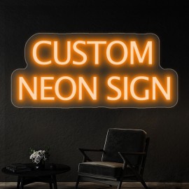 Custom Neon Sign, Personalized Text/Logo/Name/Number/Word, USB Dimmable RGB-Free Single-Color, Easy Installation Vinyl Wall Light