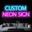 Custom Neon Sign, Personalized Text/Logo/Name/Number/Word, USB Dimmable RGB-Free Single-Color, Easy Installation Vinyl Wall Light