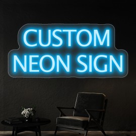 Custom Neon Sign, Personalized Text/Logo/Name/Number/Word, USB Dimmable RGB-Free Single-Color, Easy Installation Vinyl Wall Light