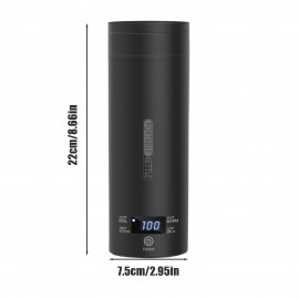 US, 120V 16.9oz Travel hot water cup | modern hot water cup | durable hot water cup, can quickly heat to boiling, used to brew coffee and tea, and comes with a storage bag and cleaning brush. It is suitable for travel, office, and home use, Christmas