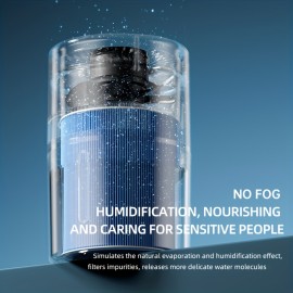 2-in-1 Humidifier, Mist-Free Evaporative Humidifier, Silent, White, 1.06gal Tank, Quiet Operation, Suitable for Office Bedroom , Home Humidifier, Bedroom Humidifier, Office Humidifier, Sleek Humidifier, Modern Humidifier, Efficient Purification