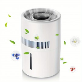 2-in-1 Humidifier, Mist-Free Evaporative Humidifier, Silent, White, 1.06gal Tank, Quiet Operation, Suitable for Office Bedroom , Home Humidifier, Bedroom Humidifier, Office Humidifier, Sleek Humidifier, Modern Humidifier, Efficient Purification