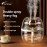 USB-Powered 101.44oz-Like (Actual 2.6-4 Large Capacity Transparent Crystal Humidifier with Night Light, Quiet Operation & Top-Fill Tank - Cool Mist for Bedroom, Office,, Large Room Air Humidifier, Plug & Play (USB-Powered, Low Voltage