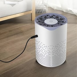 New air purifier with upgraded appearance, plug and play function, capable of absorbing odors and smoke, suitable for bedroom, living room and other scenarios