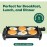 Smokeless Indoor Grill Griddle with Crumb Tray - Nonstick Surface, Adjustable Temperature Control Dial, Cool-Touch Black Exterior & Ergonomic Cool-Handles - Portable Electric-like design (No Electricity Required) for Even Heat Distribution - Ideal f