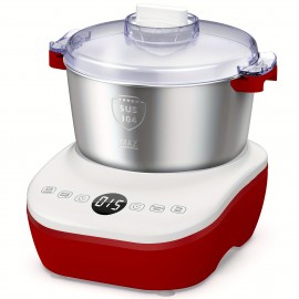 Electric Dough Maker With Ferment Function, White 1.32gal(5.2QT) Dough Mixer Machine With 304 Stainless Steel Bowl, Microcomputer Timing, Kitchen Stand Mixers, Household Flour Kneading Machine For Pizza Bread
