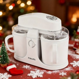 Home Ice Cream 1QT Perfect for Making Homemade Ice Cream, Smoothies And Frozen Yogurt, Detachable Design for Easy Cleaning, Party, Summer Essentials! Halloween And Christmas Gifts Suitable for Giving.