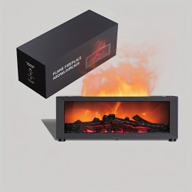 New Simulated Fireplace Flame Humidifier with Colorful Lights, Timer, Quiet Diffuser for Aromatherapy, 7-Color Flame Humidifier, Aroma Diffuser, Essential Oil Diffuser, 2 Color Options,  Stylish Diffuser, Decorative Humidifier, Quiet Operation