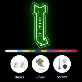 [Custom LED Neon Sign] 1pc Custom Text LED Neon Sign - Multi-Color, USB Powered, Easy to Hang Wall Decor for Home, Office, Shop, Coffee Bar | Ideal for Valentine's, Christmas, Birthday, Wedding, Anniversary, Festival Gifts, Family Memento, Office Decoration | Durable LED Sign, LED Wall Art