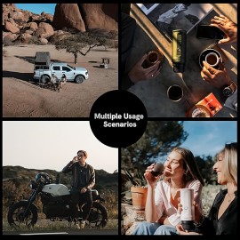 Portable Espresso Machine, Car-mounted Coffee Maker with Type-C Port, Self-heating, Hot/cold Brewing, Compatible with Ground Coffee And Coffee Pods, Ideal for RVs, Hiking, And Office Use., Portable Coffee Maker For Travel, Espresso Machine With Grinder, Portable Espresso Coffee Machine, Espresso Portatif, Travel Coffee Maker, Coffee Maker Portable, Portable Coffee Maker  Small Coffee Maker, Travel Coffee Machine, Rv Coffee Brewer, Sleek Portable Design,