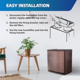 HDC12 Humidifier Wick Filters HDC12 Replacement HD13030 HD1303 HD14060 HD1406 HD13050 HD1305 HD1407 HD1409Humidifier Filters 14911 3214911 ES124 Pack