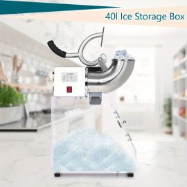 Shaved Ice Machine, 440LBS/ H Commercial Ice Crusher Snow Cone Machine, Electric 2 Blade 350W Crusher Ice Maker, Ice Crusher  Commercial Home Ice Crusher for Home, Restaurant, Bar, Ice Shaver Machine, Ice Crusher Machine, Ice Maker Machine, Ice Shaver  Snow Cone Maker, Ice Maker Machine Crushed Ice, Powerful Blender Ice Crusher, Shave Ice Maker Machine, Ice Maker And Crusher, Shaved Ice Maker, Ice Shaving Machine, Snow Maker Machine, Ice Maker Machine For Countertop,