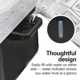 3-Tier Food Steamer & Rice Cooker Combo - 9.5 Quart Large Capacity Multi-Layer Steamer with Auto Shut-Off, Stackable Bowls, Dishwasher Parts, Healthy Quick Cooker for Vegetables, Seafood, Rice, Dumplings (Black)