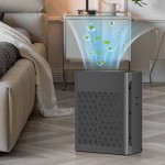 Air Purifiers for Home Large Room Up to 1295 Ft² with PM 2.5 Display Air Quality Sensor, Auto Mode, Timer, HEPA Air Purifier for Bedroom Filters Smoke, Pet Dander, Pollen,Black